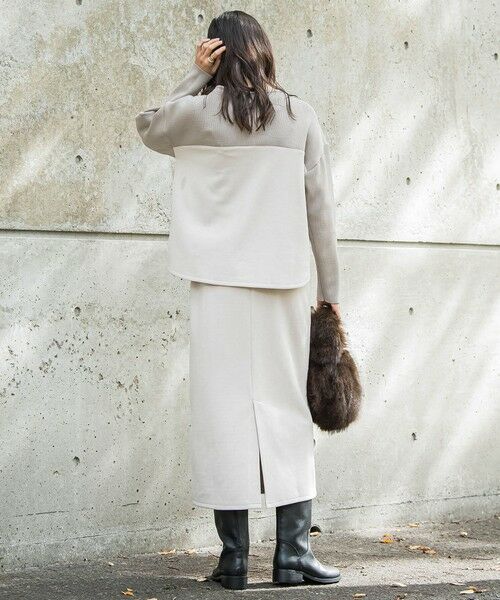 MAYSON GREY / メイソングレイ ロング・マキシ丈ワンピース | スウェード調×ニットスカートセットアップ≪手洗い可能≫ | 詳細29