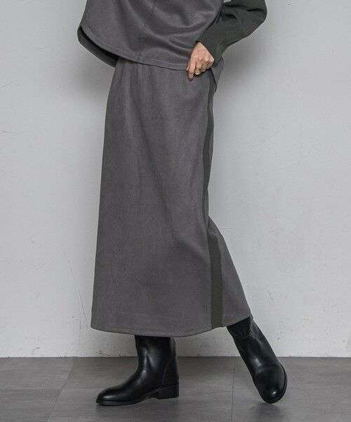 MAYSON GREY / メイソングレイ ロング・マキシ丈ワンピース | スウェード×ニットスカートセットアップ≪手洗い可能≫ | 詳細30