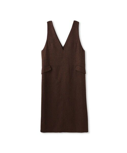 MAYSON GREY / メイソングレイ ロング・マキシ丈ワンピース | ライトツイードジャンパードレス≪手洗い可能≫ | 詳細6