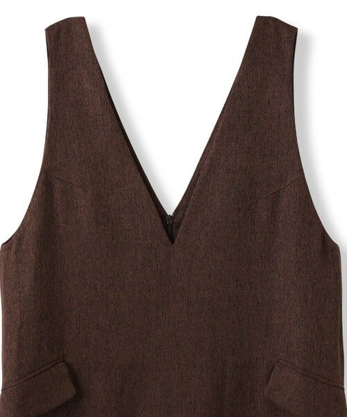 MAYSON GREY / メイソングレイ ロング・マキシ丈ワンピース | ライトツイードジャンパードレス≪手洗い可能≫ | 詳細8