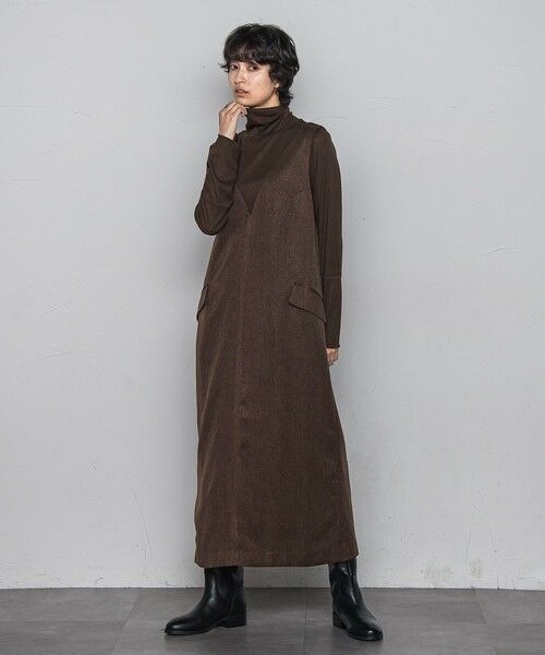 MAYSON GREY / メイソングレイ ロング・マキシ丈ワンピース | ライトツイードジャンパードレス≪手洗い可能≫ | 詳細2