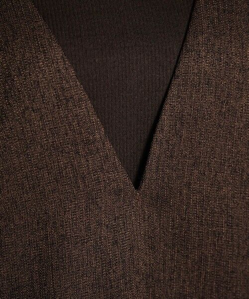 MAYSON GREY / メイソングレイ ロング・マキシ丈ワンピース | ライトツイードジャンパードレス≪手洗い可能≫ | 詳細4