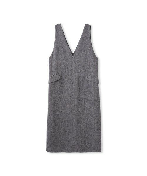 MAYSON GREY / メイソングレイ ロング・マキシ丈ワンピース | ライトツイードジャンパードレス≪手洗い可能≫ | 詳細18