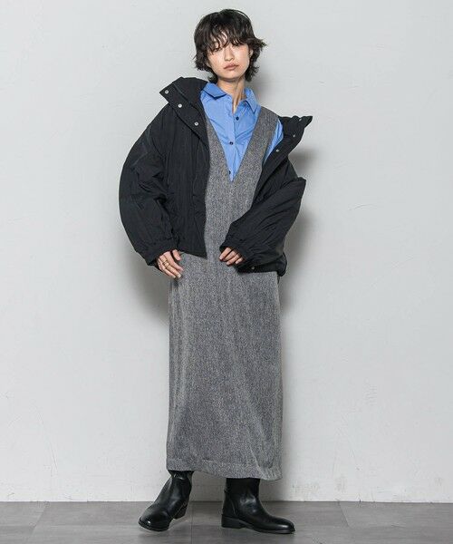 MAYSON GREY / メイソングレイ ロング・マキシ丈ワンピース | ライトツイードジャンパードレス≪手洗い可能≫ | 詳細20