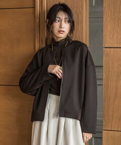 MAYSON GREY / メイソングレイ テーラードジャケット | ダンボール×キルティングミドルノーカラーブルゾン