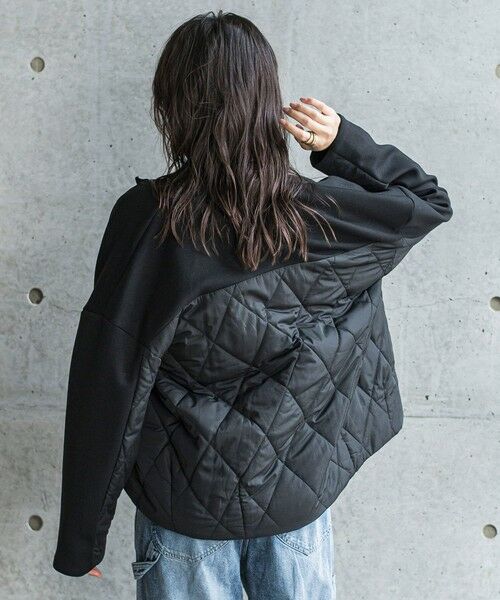 MAYSON GREY / メイソングレイ テーラードジャケット | ダンボール×キルティングミドルノーカラーブルゾン | 詳細3