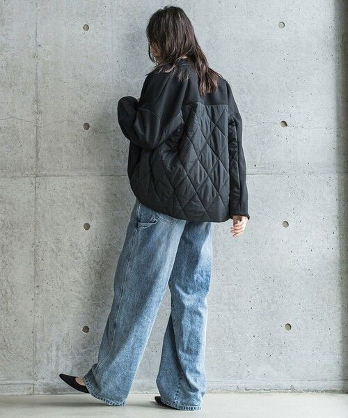 MAYSON GREY / メイソングレイ テーラードジャケット | ダンボール×キルティングミドルノーカラーブルゾン | 詳細7