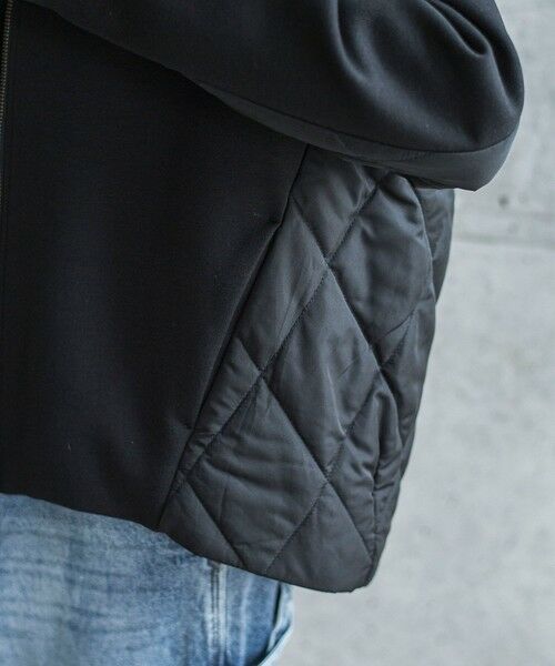 MAYSON GREY / メイソングレイ テーラードジャケット | ダンボール×キルティングミドルノーカラーブルゾン | 詳細9