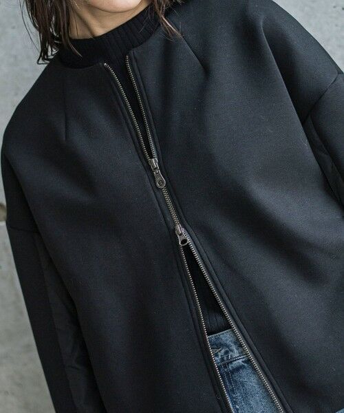 MAYSON GREY / メイソングレイ テーラードジャケット | ダンボール×キルティングミドルノーカラーブルゾン | 詳細10