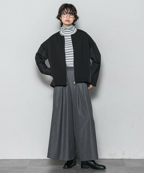 MAYSON GREY / メイソングレイ テーラードジャケット | ダンボール×キルティングミドルノーカラーブルゾン | 詳細12