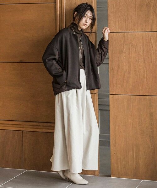 MAYSON GREY / メイソングレイ テーラードジャケット | ダンボール×キルティングミドルノーカラーブルゾン | 詳細19