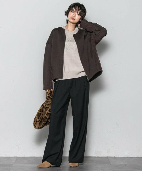 MAYSON GREY / メイソングレイ テーラードジャケット | ダンボール×キルティングミドルノーカラーブルゾン | 詳細20