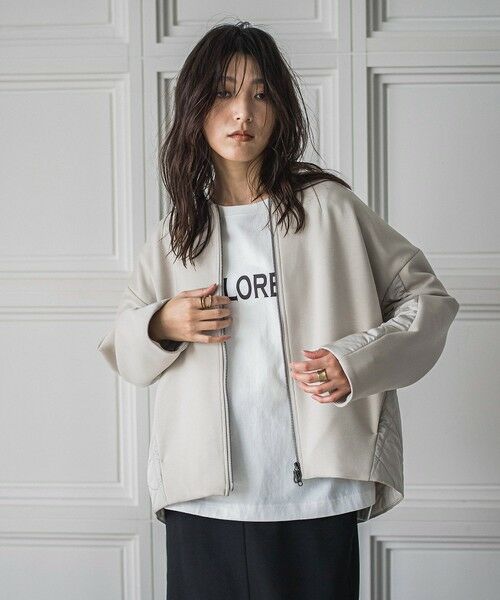 MAYSON GREY / メイソングレイ テーラードジャケット | ダンボール×キルティングミドルノーカラーブルゾン | 詳細29