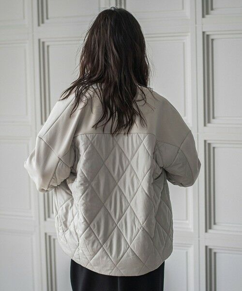 MAYSON GREY / メイソングレイ テーラードジャケット | ダンボール×キルティングミドルノーカラーブルゾン | 詳細30