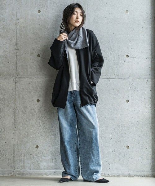 MAYSON GREY / メイソングレイ テーラードジャケット | ダンボール×キルティングロングノーカラーブルゾン | 詳細6