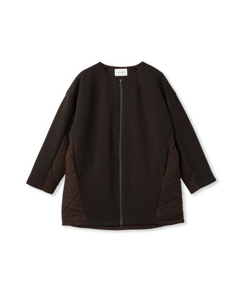 MAYSON GREY / メイソングレイ テーラードジャケット | ダンボール×キルティングロングノーカラーブルゾン | 詳細18