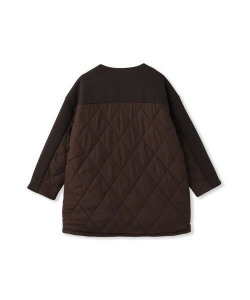 MAYSON GREY / メイソングレイ テーラードジャケット | ダンボール×キルティングロングノーカラーブルゾン | 詳細19