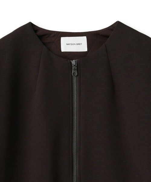 MAYSON GREY / メイソングレイ テーラードジャケット | ダンボール×キルティングロングノーカラーブルゾン | 詳細20