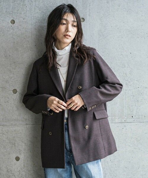 MAYSON GREY/メイソングレイ ダブルブレストジャケット ブラウン系その他 M MAYSON GREY/メイソングレイ ダブルブレストジャケット ブラウン系その他 M