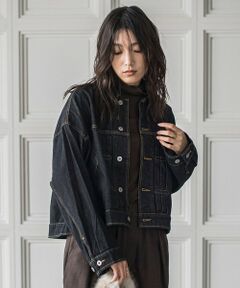 MAYSON GREY / メイソングレイ テーラードジャケット | 【WEB限定】デニムクロップドジャケット≪洗濯機で洗える≫