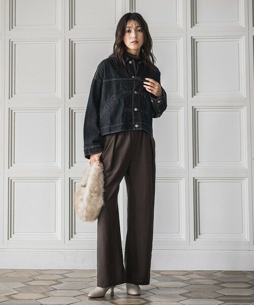 MAYSON GREY / メイソングレイ テーラードジャケット | 【WEB限定】デニムクロップドジャケット≪洗濯機で洗える≫ | 詳細4