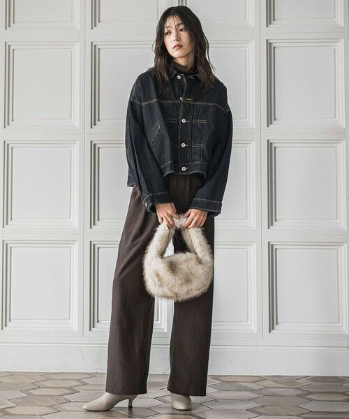 MAYSON GREY / メイソングレイ テーラードジャケット | 【WEB限定】デニムクロップドジャケット≪洗濯機で洗える≫ | 詳細5