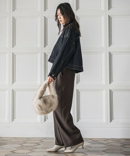 MAYSON GREY / メイソングレイ テーラードジャケット | 【WEB限定】デニムクロップドジャケット≪洗濯機で洗える≫ | 詳細7