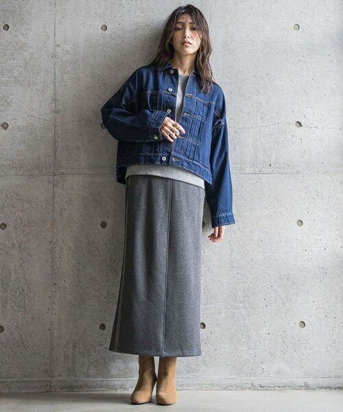 MAYSON GREY / メイソングレイ テーラードジャケット | 【WEB限定】デニムクロップドジャケット≪洗濯機で洗える≫ | 詳細14