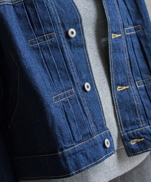 MAYSON GREY / メイソングレイ テーラードジャケット | 【WEB限定】デニムクロップドジャケット≪洗濯機で洗える≫ | 詳細17