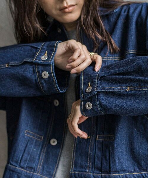MAYSON GREY / メイソングレイ テーラードジャケット | 【WEB限定】デニムクロップドジャケット≪洗濯機で洗える≫ | 詳細19