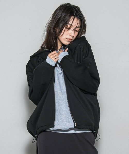 MAYSON GREY / メイソングレイ テーラードジャケット | 【WEB限定】フードジップダンボールパーカー≪手洗い可能≫ | 詳細1