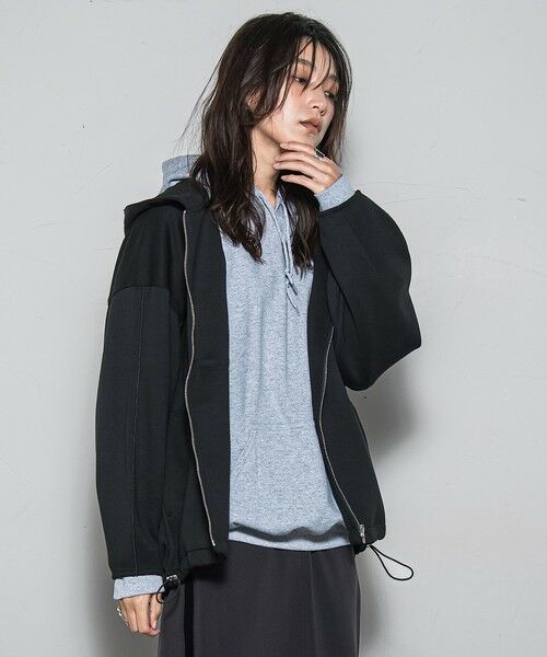 MAYSON GREY / メイソングレイ テーラードジャケット | 【WEB限定】フードジップダンボールパーカー≪手洗い可能≫ | 詳細2