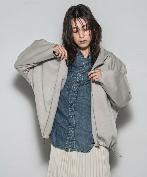 MAYSON GREY / メイソングレイ テーラードジャケット | 【WEB限定】フードジップダンボールパーカー≪手洗い可能≫ | 詳細8