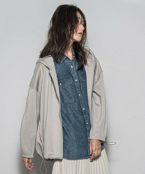 MAYSON GREY / メイソングレイ テーラードジャケット | 【WEB限定】フードジップダンボールパーカー≪手洗い可能≫ | 詳細10