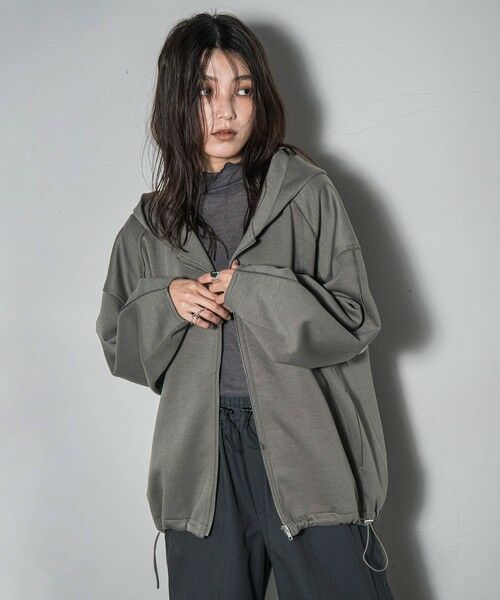 MAYSON GREY / メイソングレイ テーラードジャケット | 【WEB限定】フードジップダンボールパーカー≪手洗い可能≫ | 詳細15