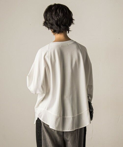 MAYSON GREY / メイソングレイ カットソー | ポンチローマラウンドヘム裾ドッキングプルオーバー≪洗濯機で洗える≫ | 詳細3