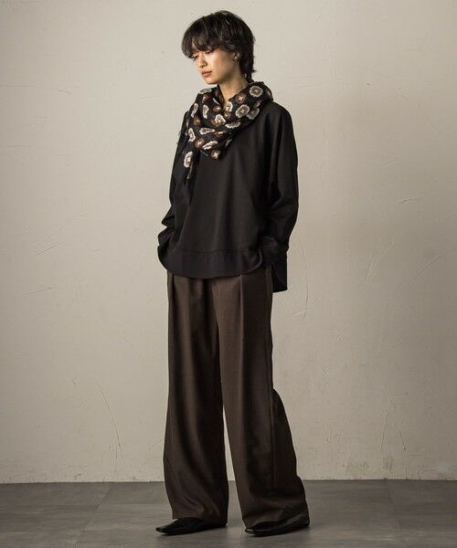 MAYSON GREY / メイソングレイ カットソー | ポンチローマラウンドヘム裾ドッキングプルオーバー≪洗濯機で洗える≫ | 詳細12