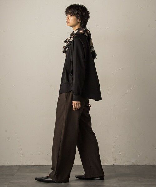 MAYSON GREY / メイソングレイ カットソー | ポンチローマラウンドヘム裾ドッキングプルオーバー≪洗濯機で洗える≫ | 詳細13