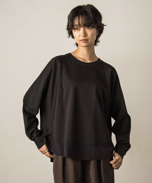 MAYSON GREY / メイソングレイ カットソー | ポンチローマラウンドヘム裾ドッキングプルオーバー≪洗濯機で洗える≫ | 詳細9