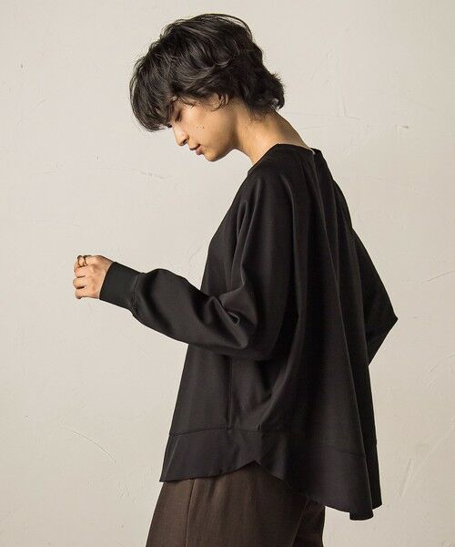 MAYSON GREY / メイソングレイ カットソー | ポンチローマラウンドヘム裾ドッキングプルオーバー≪洗濯機で洗える≫ | 詳細10