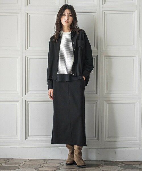 MAYSON GREY / メイソングレイ カットソー | ポンチローマラウンドヘム裾ドッキングプルオーバー≪洗濯機で洗える≫ | 詳細24