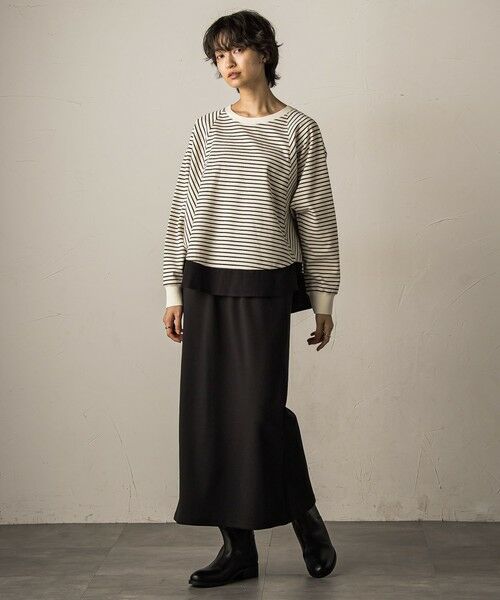 MAYSON GREY / メイソングレイ カットソー | ポンチローマラウンドヘム裾ドッキングプルオーバー≪洗濯機で洗える≫ | 詳細19