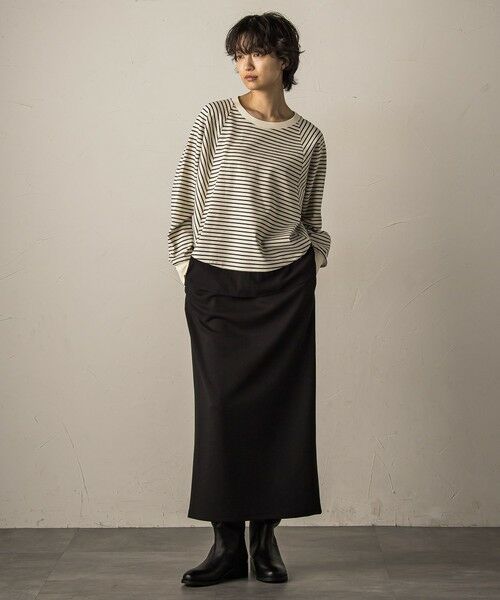 MAYSON GREY / メイソングレイ カットソー | ポンチローマラウンドヘム裾ドッキングプルオーバー≪洗濯機で洗える≫ | 詳細20