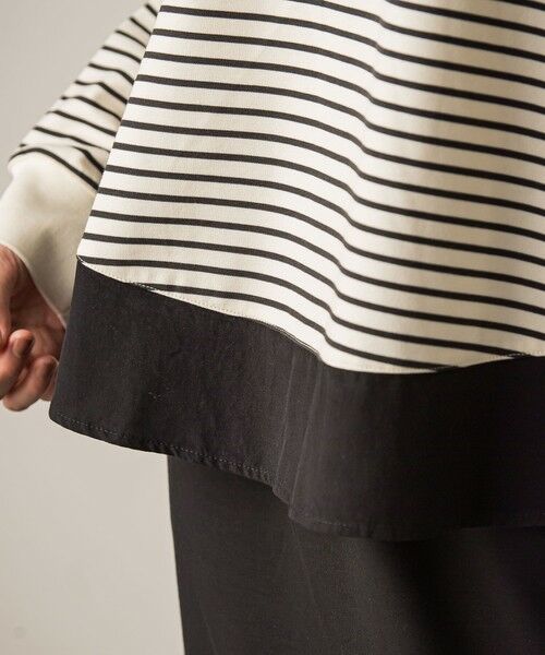 MAYSON GREY / メイソングレイ カットソー | ポンチローマラウンドヘム裾ドッキングプルオーバー≪洗濯機で洗える≫ | 詳細22