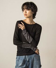 MAYSON GREY / メイソングレイ カットソー | ラメカフスインナー≪洗濯機で洗える≫