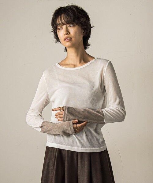 MAYSON GREY / メイソングレイ カットソー | ラメカフスインナー≪洗濯機で洗える≫ | 詳細3