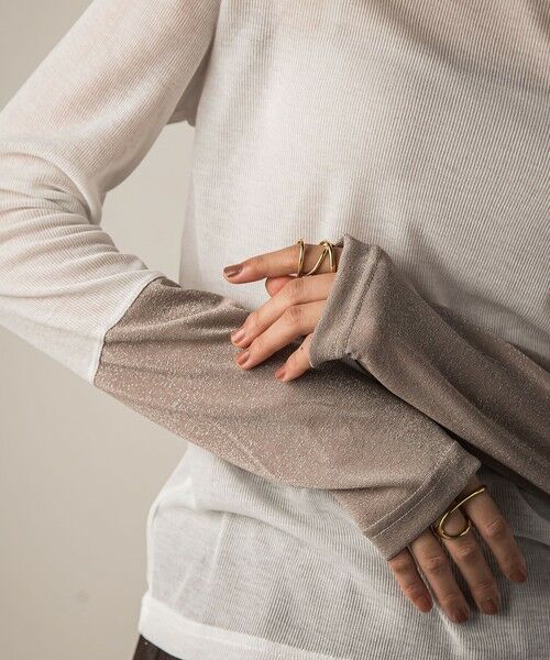 MAYSON GREY / メイソングレイ カットソー | ラメカフスインナー≪洗濯機で洗える≫ | 詳細8