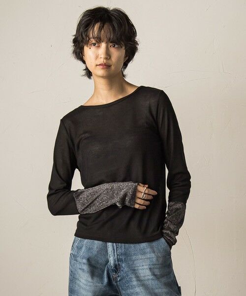 MAYSON GREY / メイソングレイ カットソー | ラメカフスインナー≪洗濯機で洗える≫ | 詳細13