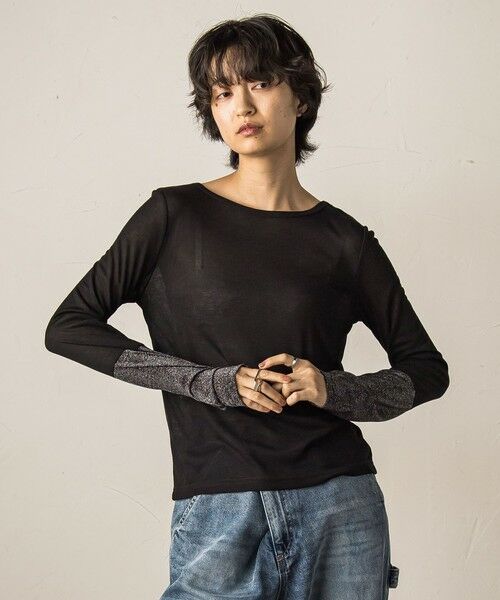 MAYSON GREY / メイソングレイ カットソー | ラメカフスインナー≪洗濯機で洗える≫ | 詳細14