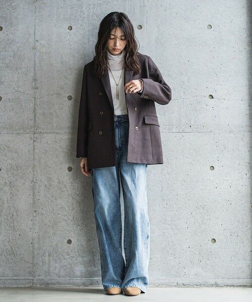 MAYSON GREY / メイソングレイ カットソー | 【新色追加】メランジリブタートルネックプルオーバー≪手洗い可能≫ | 詳細5